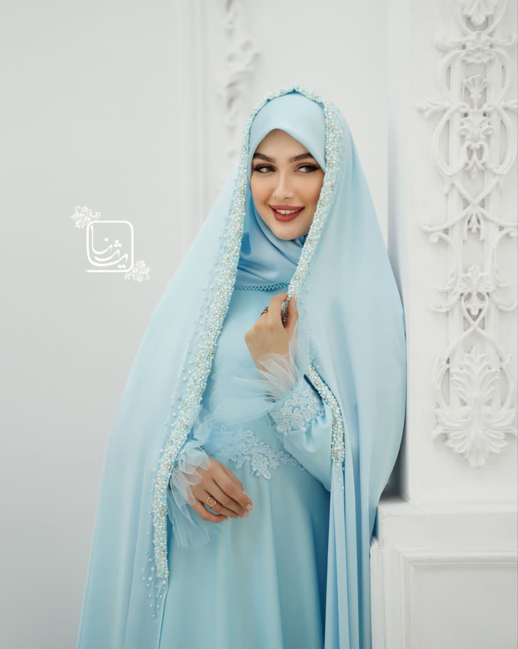 ست عروس مهوا _آبی