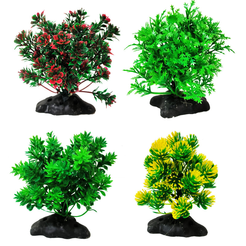 گیاه تزیینی آکواریوم کد VB05 مجموعه 4 عددی