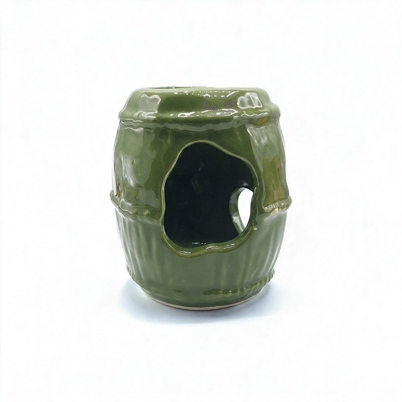 سفال رنگی  آکواریوم مدل بشکه متوسط کد K22/1