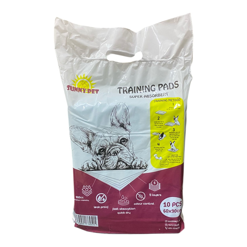 پد زیرانداز بهداشتی سگ و گربه سانی پت مدل JY8238 ABSORBENT ANTIBACTERIAL بسته 10 عددی