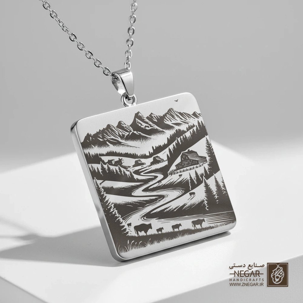 پلاک رودخانه و گله گاو میش کد 503946