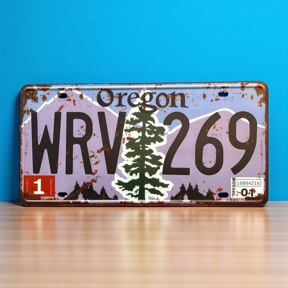 پلاک فلزی دکوری Oregon
