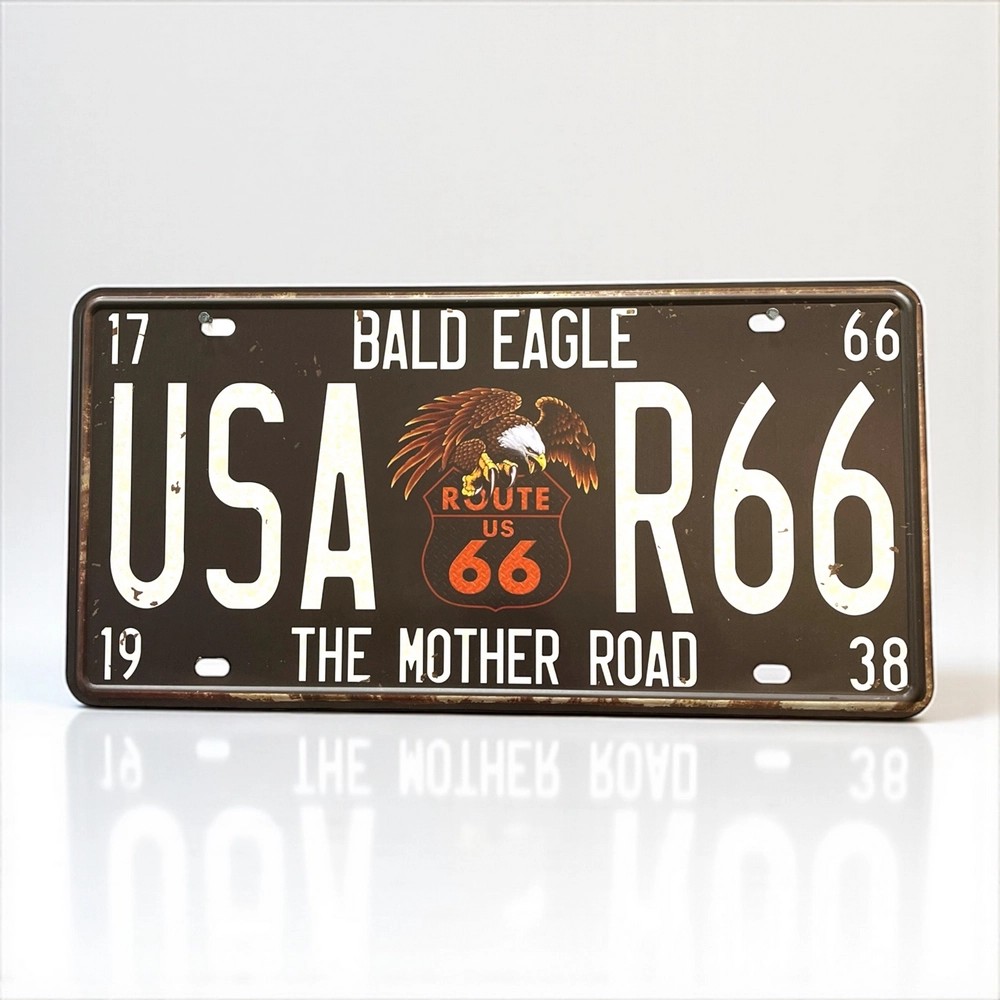 پلاک فلزی دکوری Bald Eagle