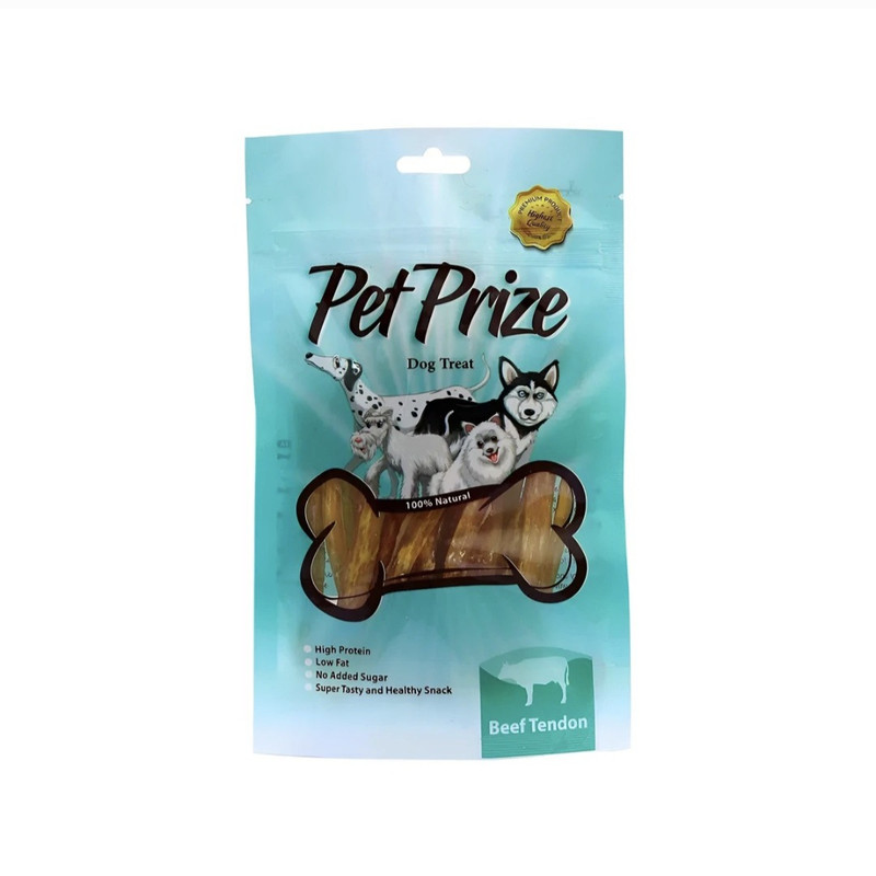 تشویقی سگ پت پرایز مدل beef tendon طعم تاندون گاو وزن 50 گرم
