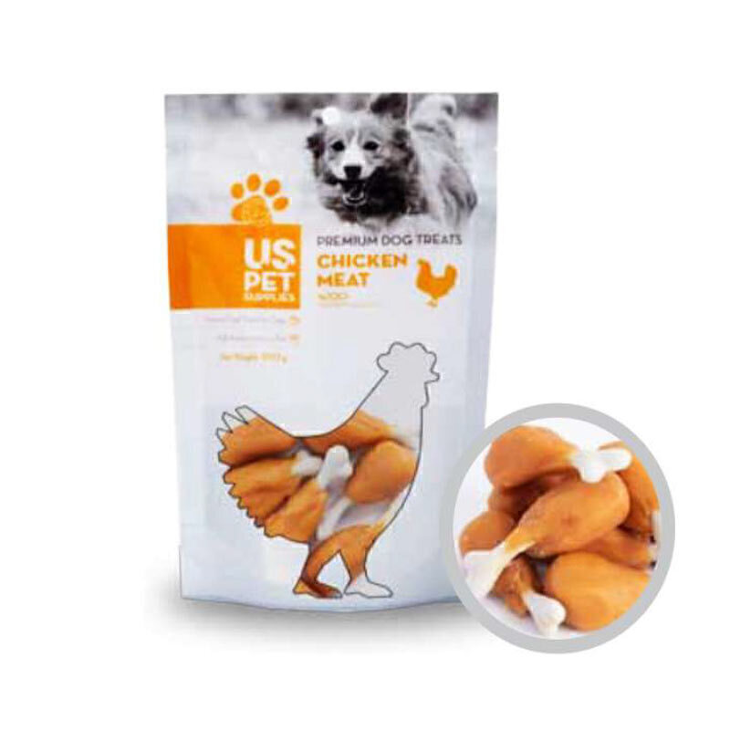 تشویقی سگ ران مرغ یو اس پت US Pet Chicken Meat وزن 100 گرم