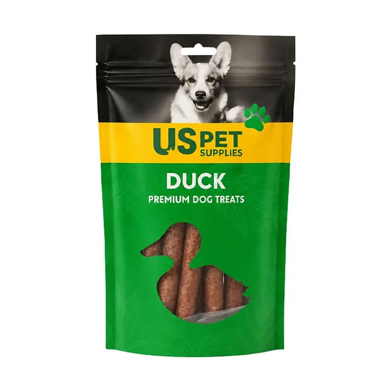 تشویقی سگ یو اس پت استیکی با طعم اردک و شیر Us Pet Dog Treat وزن 100 گرم