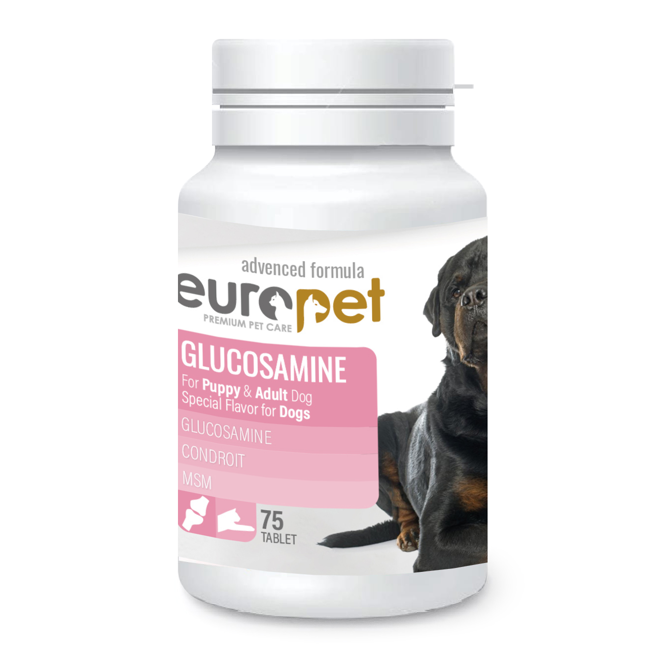 مکمل گلوکزآمین سگ و توله سگ یوروپت Europet Glucosamine