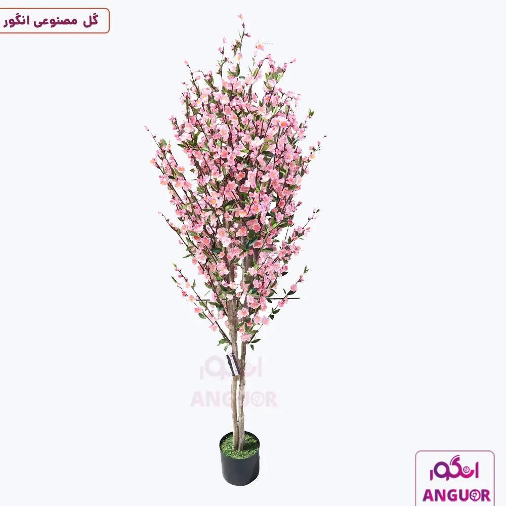 درخت گلدار مصنوعی صورتی