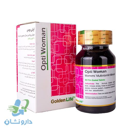 مولتی ویتامین اپتی وومن گلدن لایف مخصوص بانوان 60 عددی