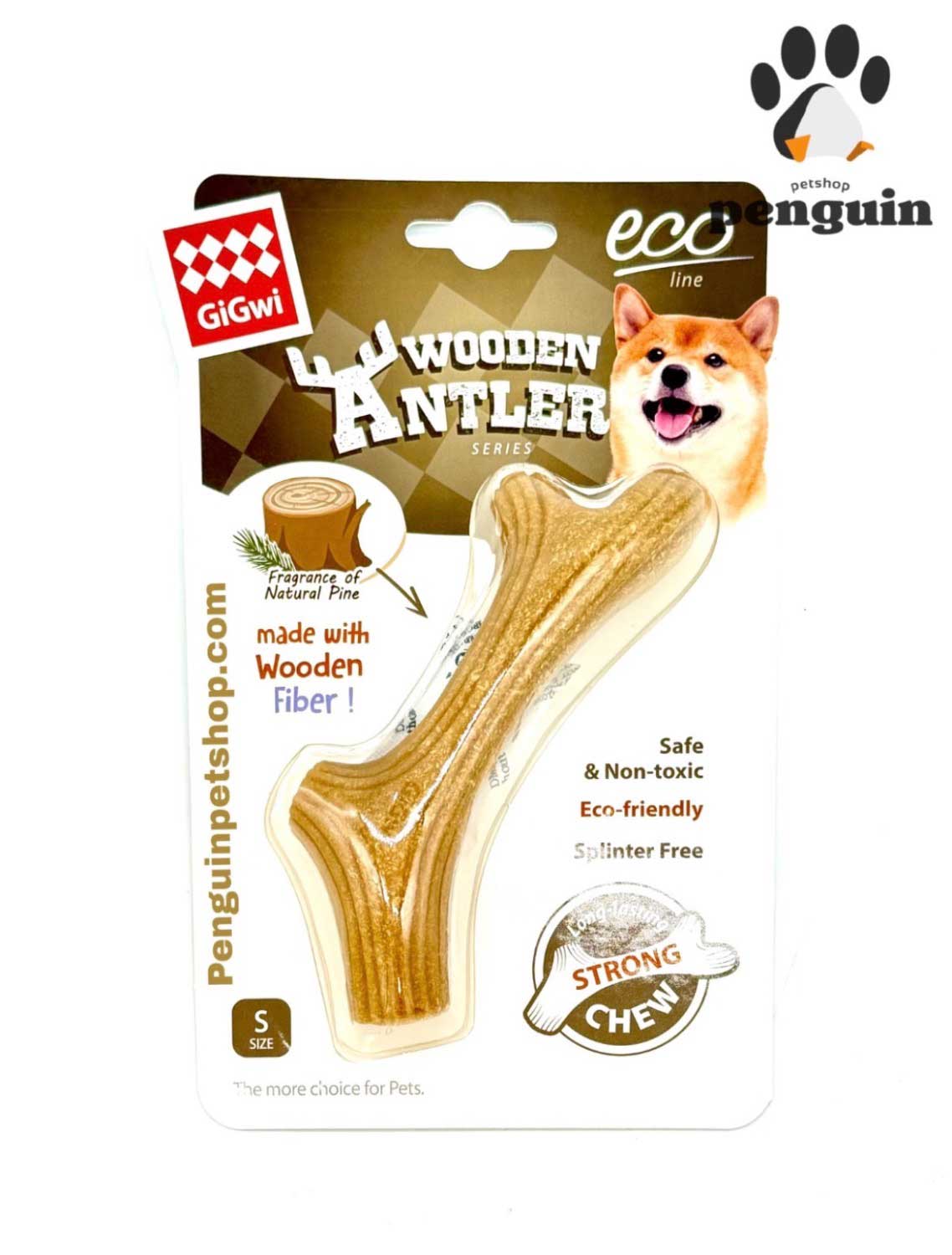 تشویقی دندانی سگ مدل شاخه درخت فیبر دار گیگوی Gigwi size S