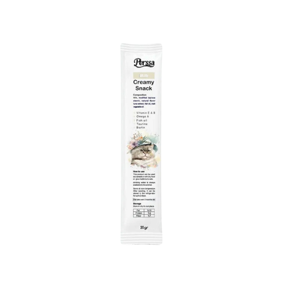 بستنی گربه پرسا طعم شیر milk