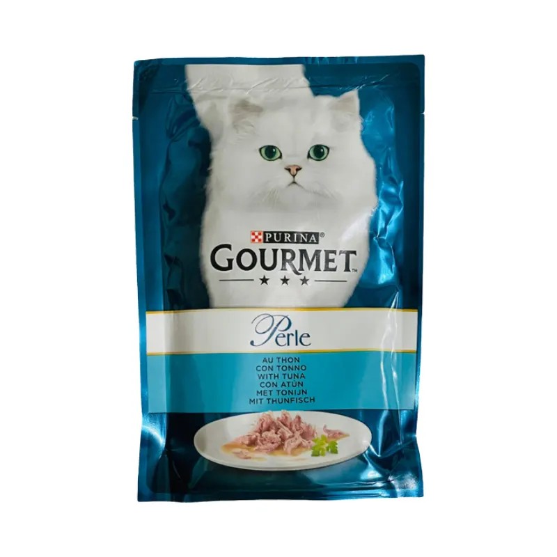پوچ گربه گورمت با طعم ماهی تن و ساردین