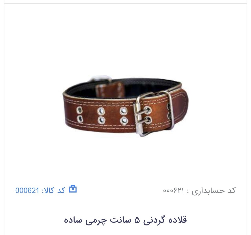 قلاده گردنی 5 سانتی ساده
