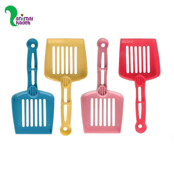 بیلچه خاک گربه سایز بزرگ 25 سانتیمتر مدل مشا (آبی)
