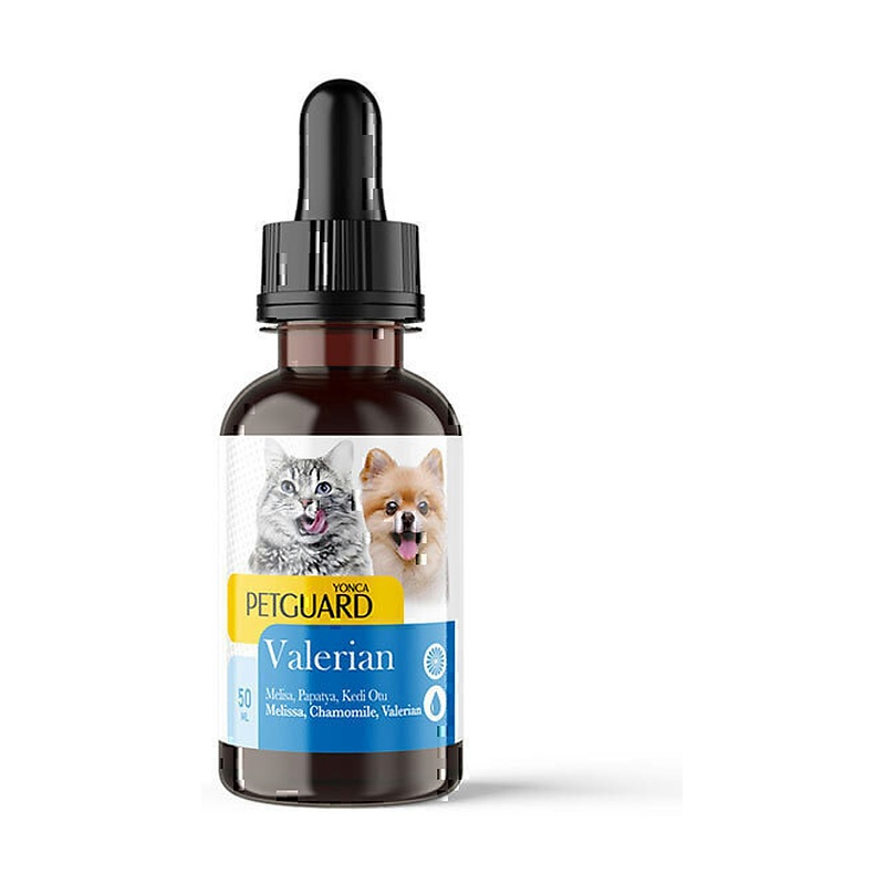 قطره آرام بخش سگ و گربه پت‌ گارد Petgurd Valerian Drop حجم 50 میلی لیتر
