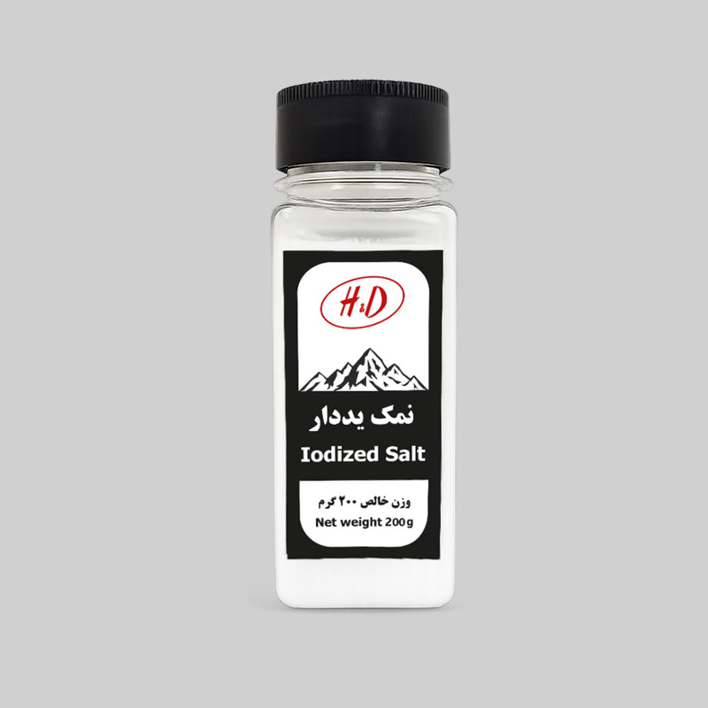 نمک خوراکی یددار اچ اند دی - 200 گرم
