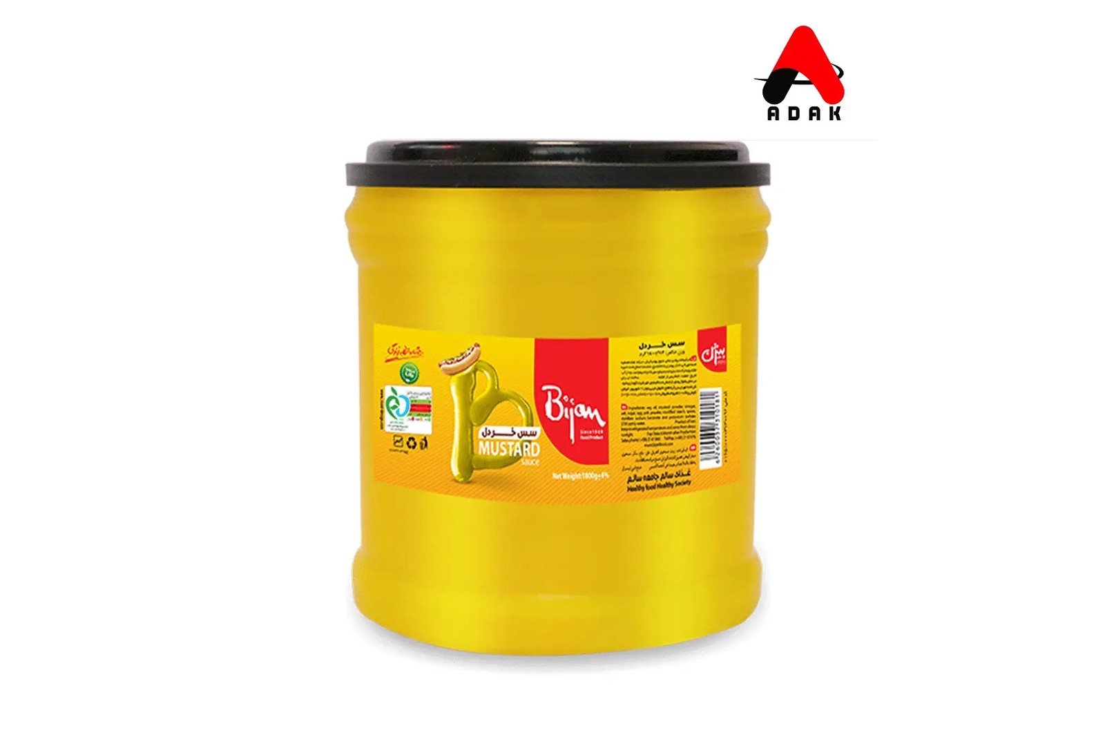 سس خردل دبه ای بیژن (1.800 گرمی)