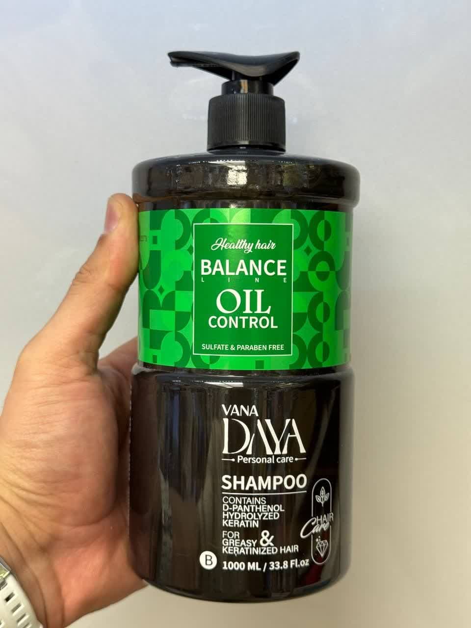 شامپو بدون سولفات مارک وانادایا (VANADAYA) برای موی چرب 1000ml