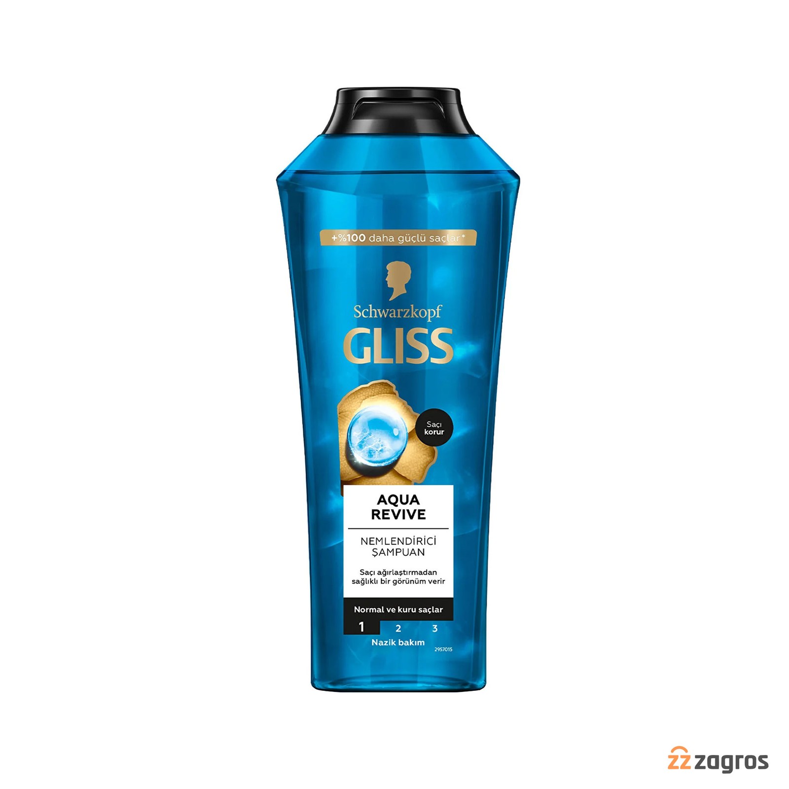 شامپو آبرسان و طراوت‌بخش مو گلیس مدل Aqua Revive