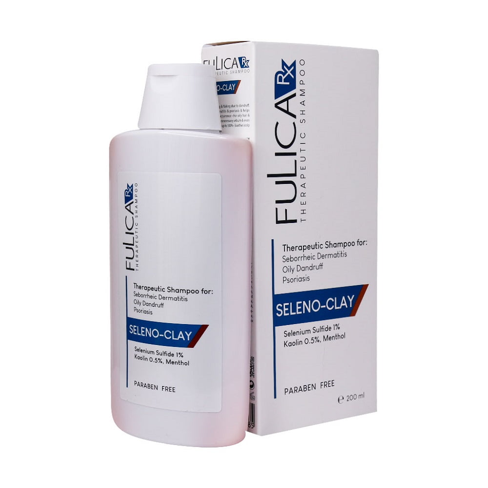 شامپو سلنیوم سولفاید و خاک رس فولیکا Fulica Seleno Clay Shampoo