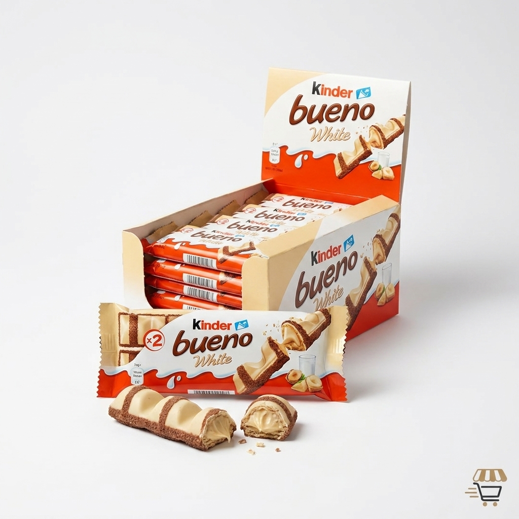 شکلات کیندر بوینو سفید (بوئنو سفید) Kinder Bueno White بسته 30 عددی
