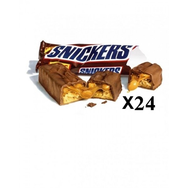 شکلات اسنیکرز snickers پک 24 تایی