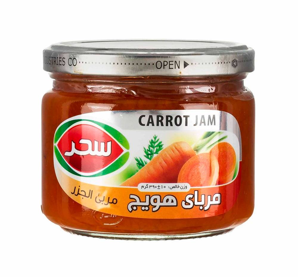سحر مربا هویج شیشه 390 گرم