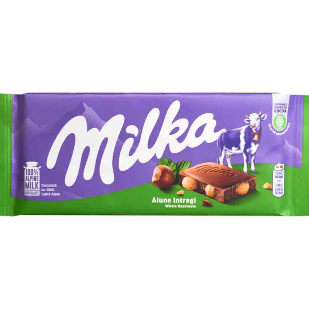 شکلات فندقی 90 گرم میلکا Milka