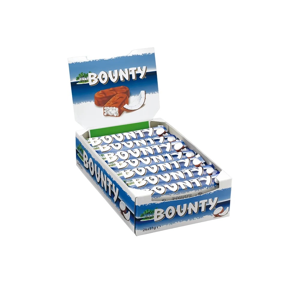 شکلات بونتی نارگيلی (بسته 24 عددی ) BOUNTY مدل 24X57g chocolate bar