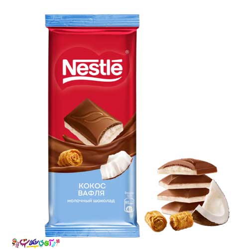 شکلات تخته ای نارگیل وافل نستله Nestle