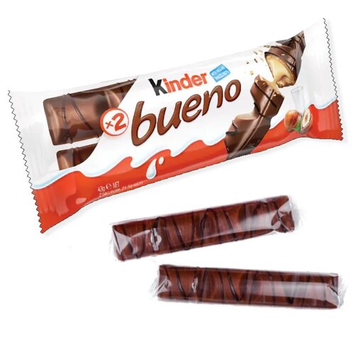 شکلات شیری کرم فندق کیندر بوینو دو تایی Kinder Bueno