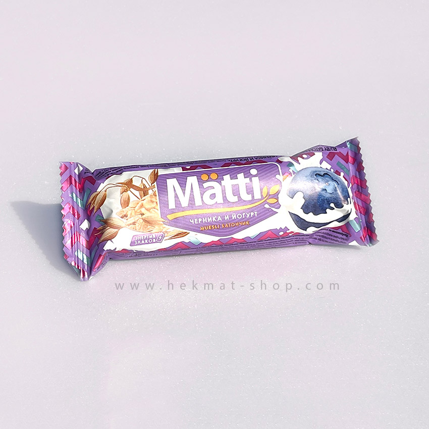 شکلات غلات شیری بلوبری Matti | مناسب میان‌وعده و پذیرایی