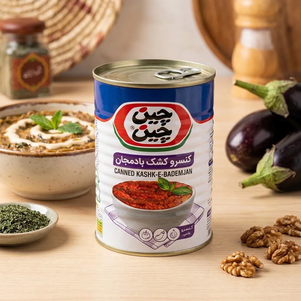 چین چین کنسرو خوراک بادمجان 380گ