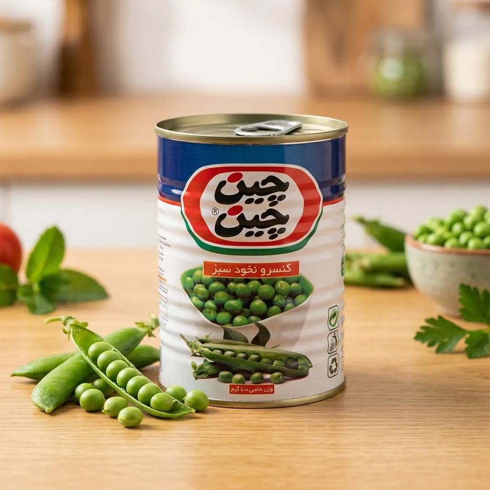 چین چین کنسرو نخود سبز 400گ