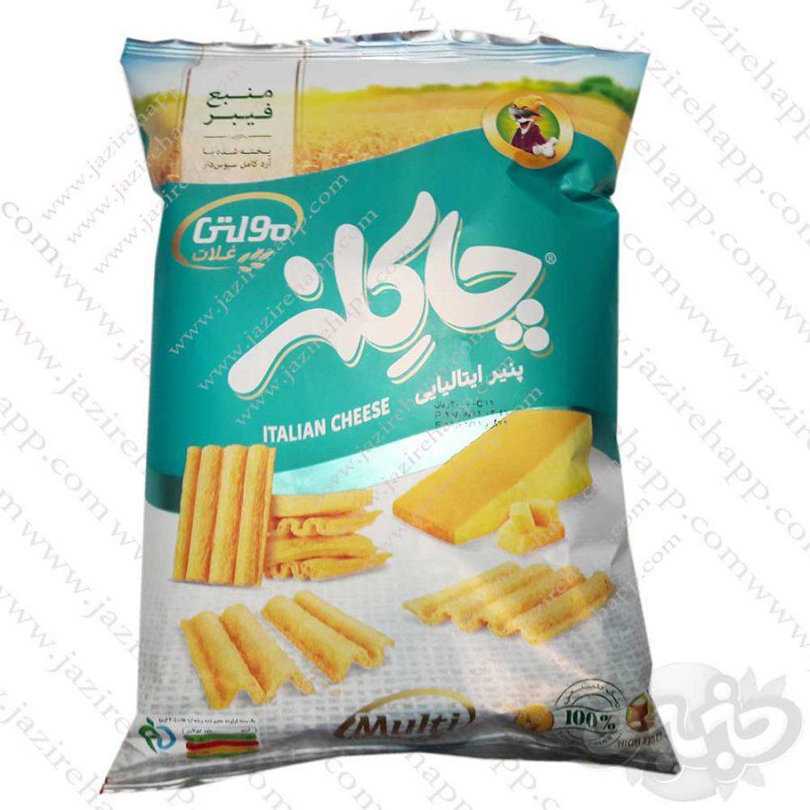 چاکلز کارناوال چیپس غلات پنیر ایتالیایی مولتی گرین ۷۲ گرمی