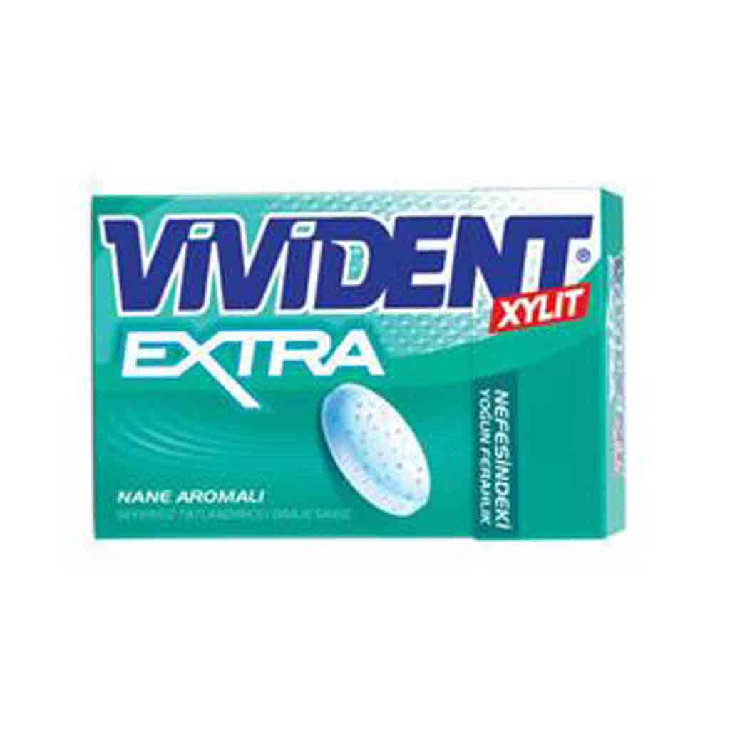 آدامس ایتالیایی ویویدنت مدل VİVİDENT Extra نعنایی 21 گرم