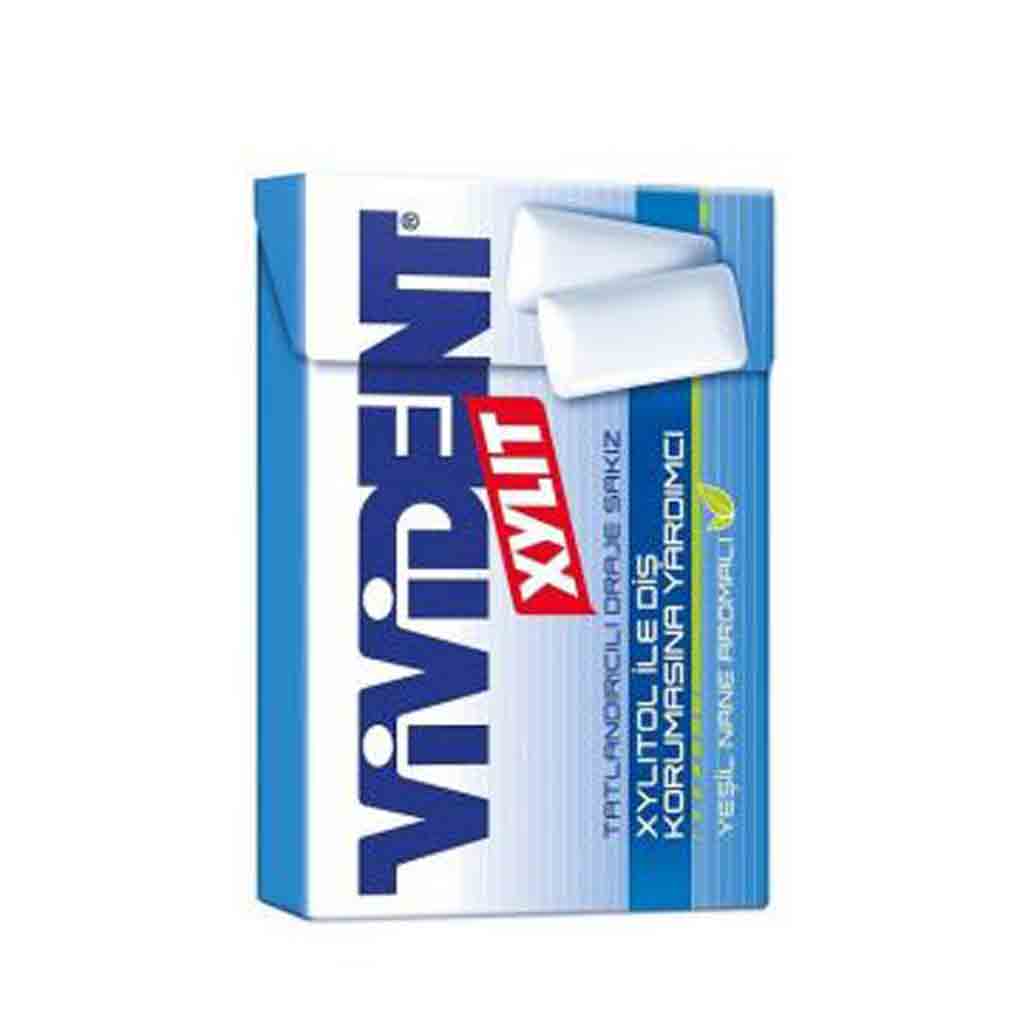 آدامس ایتالیایی ویویدنت Vivident Xylit نعنایی 21 گرم