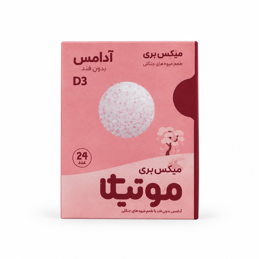آدامس میکس بری بدون قند موتیکا 24 گرم
