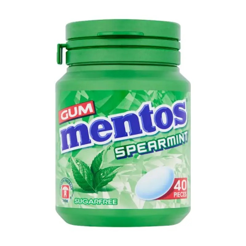 آدامس بشکه ای نعنا SPEARMINT منتوس - mentos SPEARMINT