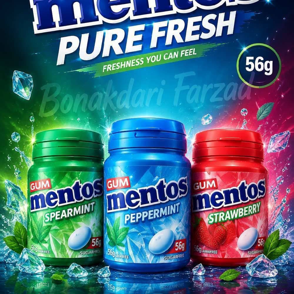 ادامس بشکه ای mentos