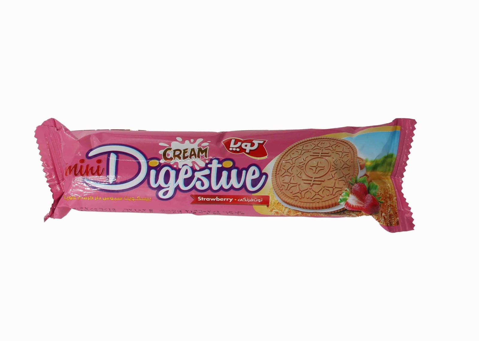 کوپا بیسکویت مینی دایجستیو با کرم توت فرنگی 75گرم