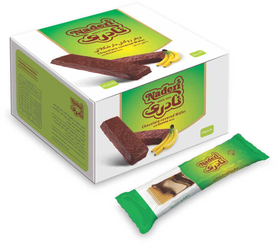 ویفر روکش شکلات موزی نادری