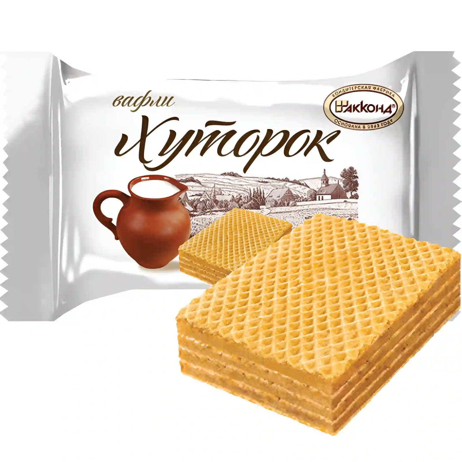 ویفر خوتوروک آکوند با کرم شیری Akkond Khutorok بسته 500 گرمی