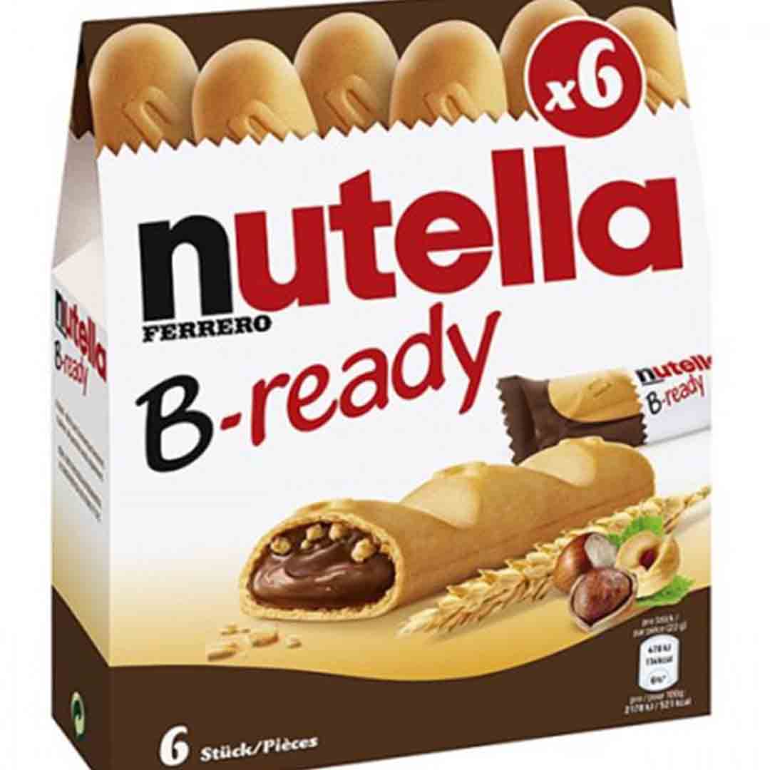 ويفر بيسکويت نوتلا بی ردی فندقی 6 عددی Nutella B-ready