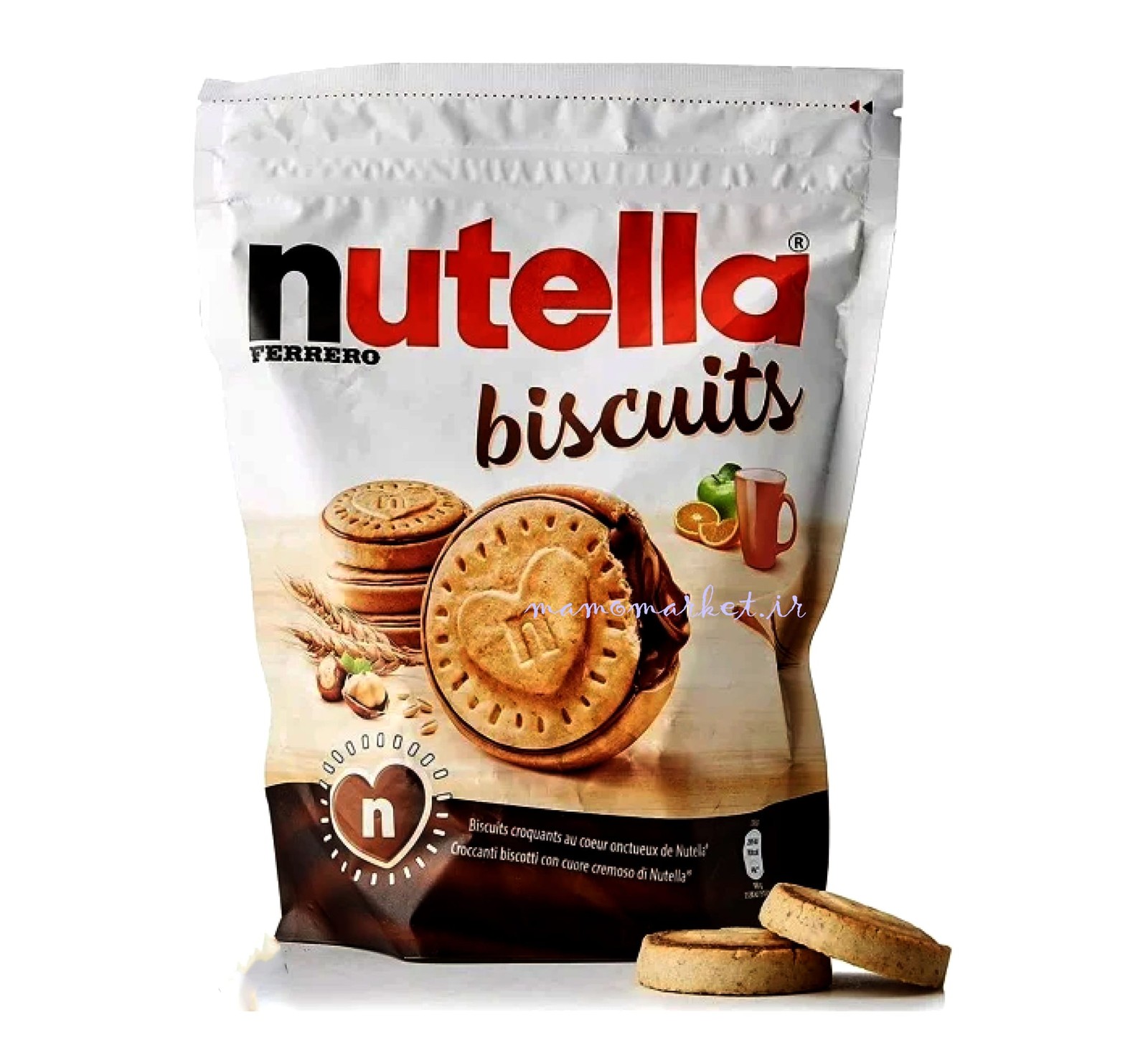 بیسکویت کرم دار فندقی نوتلا Nutella