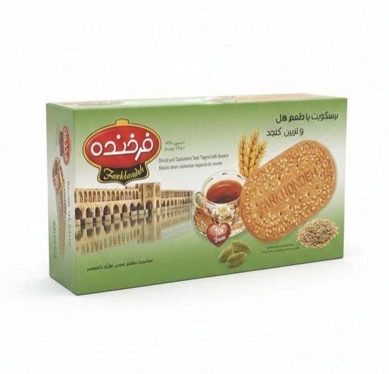بیسکویت سلامت هل و کنجد