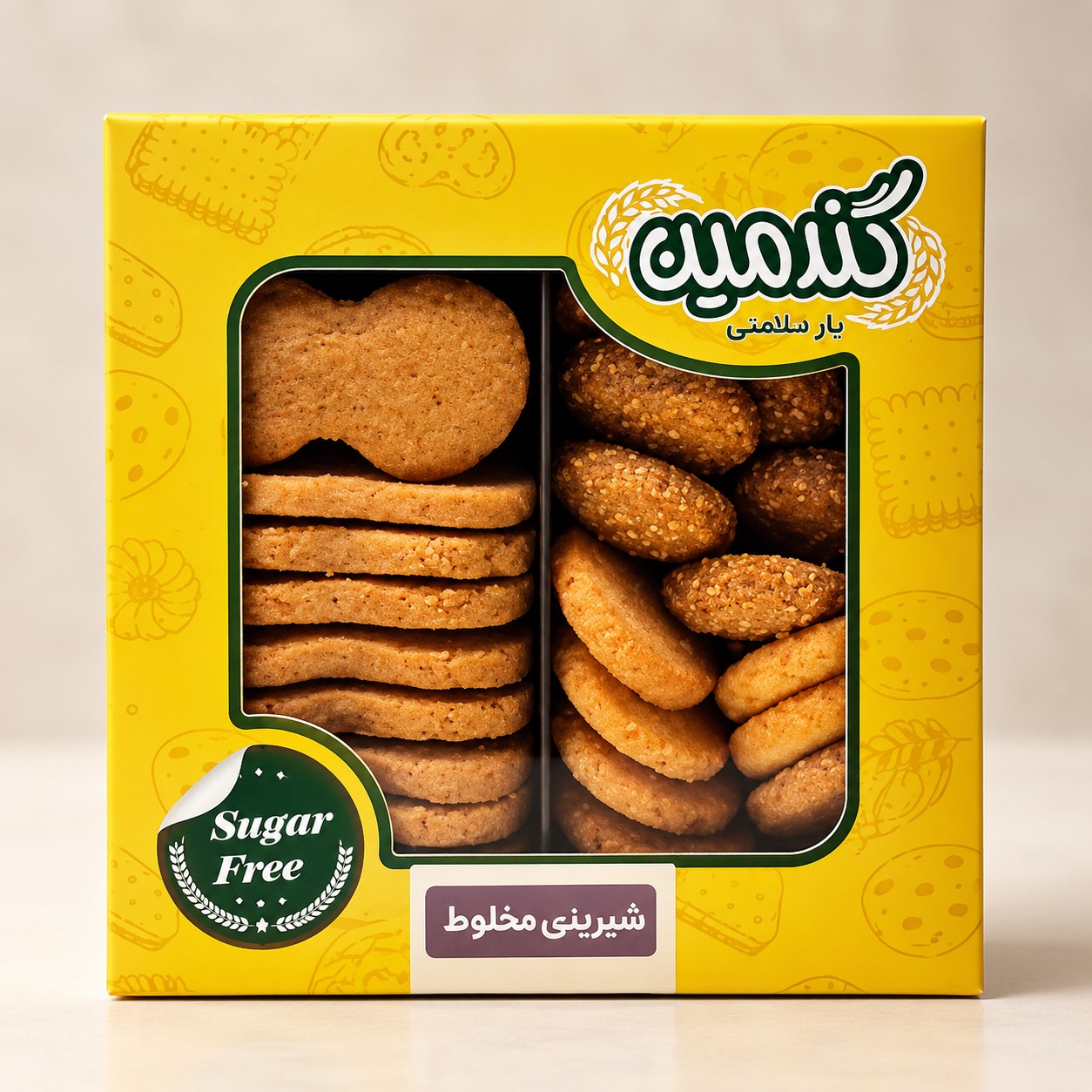 بیسکوییت مخلوط گندمین