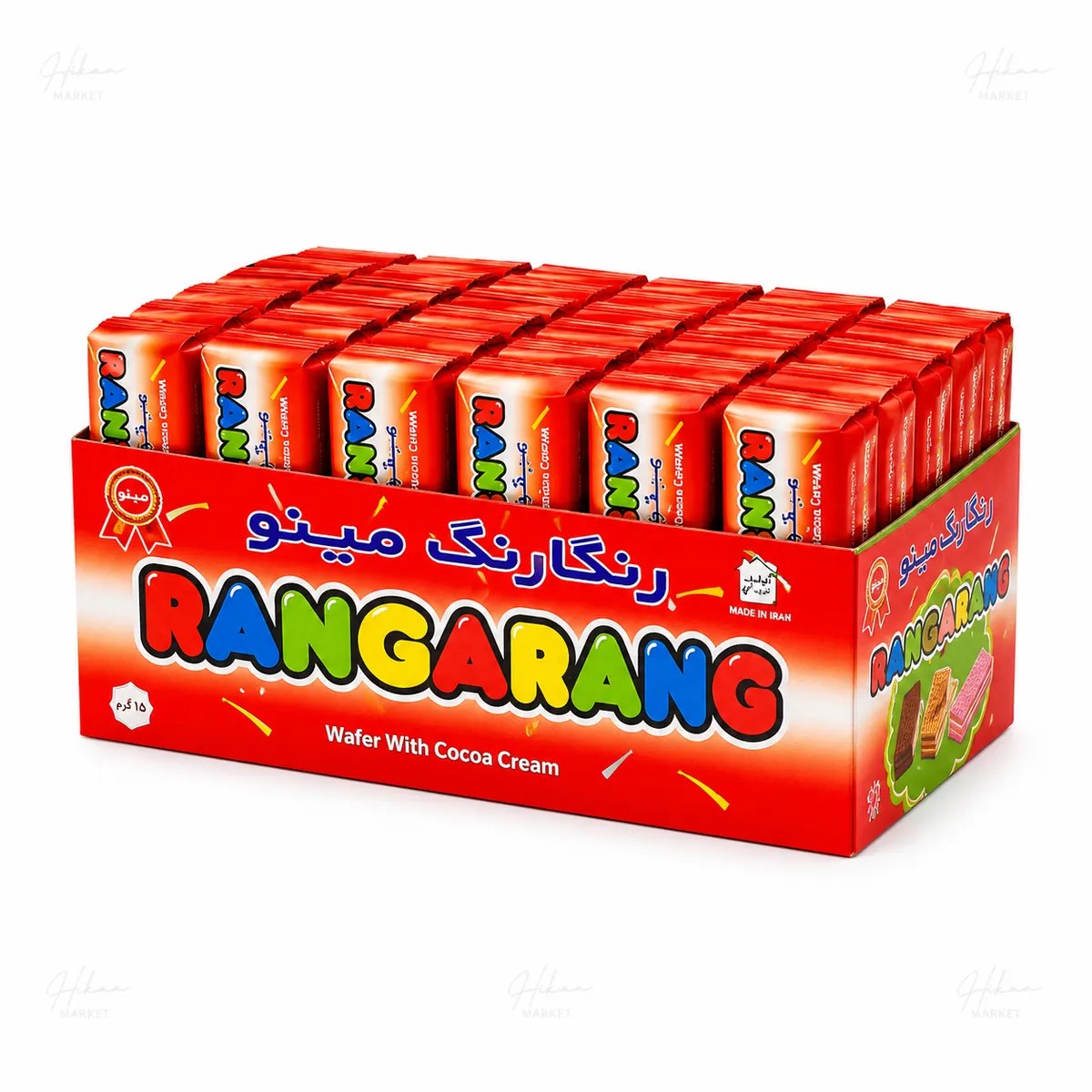 ویفر مینو رنگارنگ 15 گرم