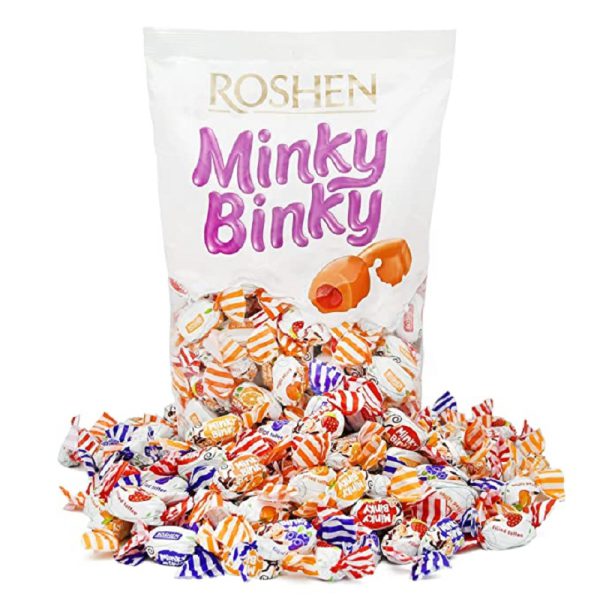 تافی میوه ای مینکی بینکی روشن1کیلویی Roshen Minky Binky