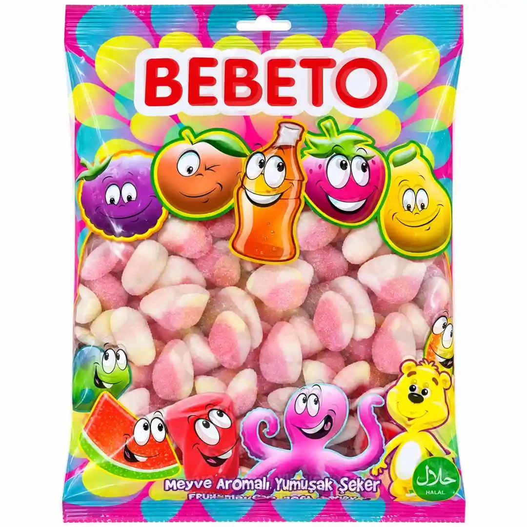 پاستیل ببتو مدل کیک شکری Bebeto بسته 1 کیلویی